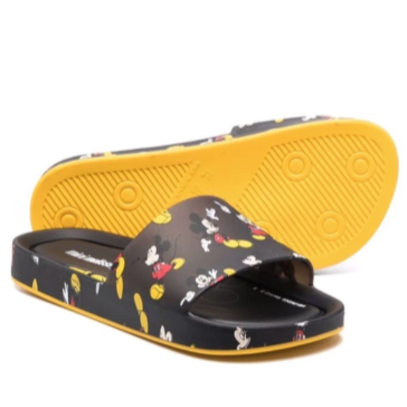 Mini Melissa Mickey Mouse slides in Dust Bag Youth Size 3 - Picture 4 of 7